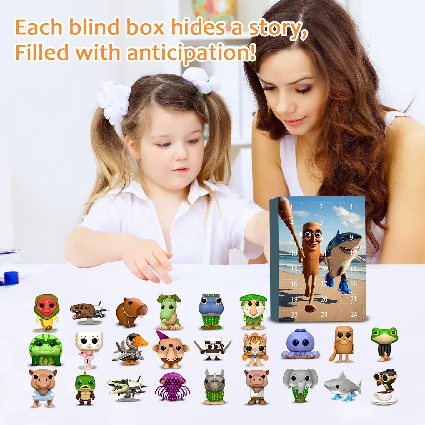 24Pcs Italian Brainrot Series Figure Blind Box, Italian Brainrot Series Collection Blind Box, Italian Brainrot Theme Blind Box Set Gifts for Boys and Girls (11 Inch-A)