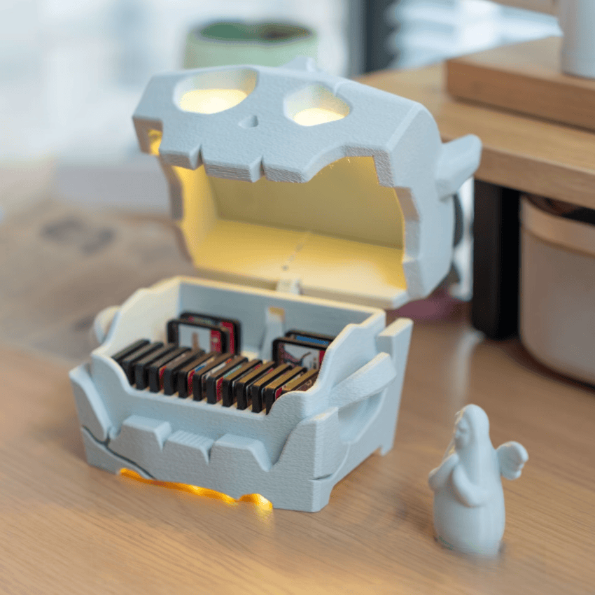 Pokéblin Treasure Chest – Voice-Activated Switch Game Cartridge Storage Box