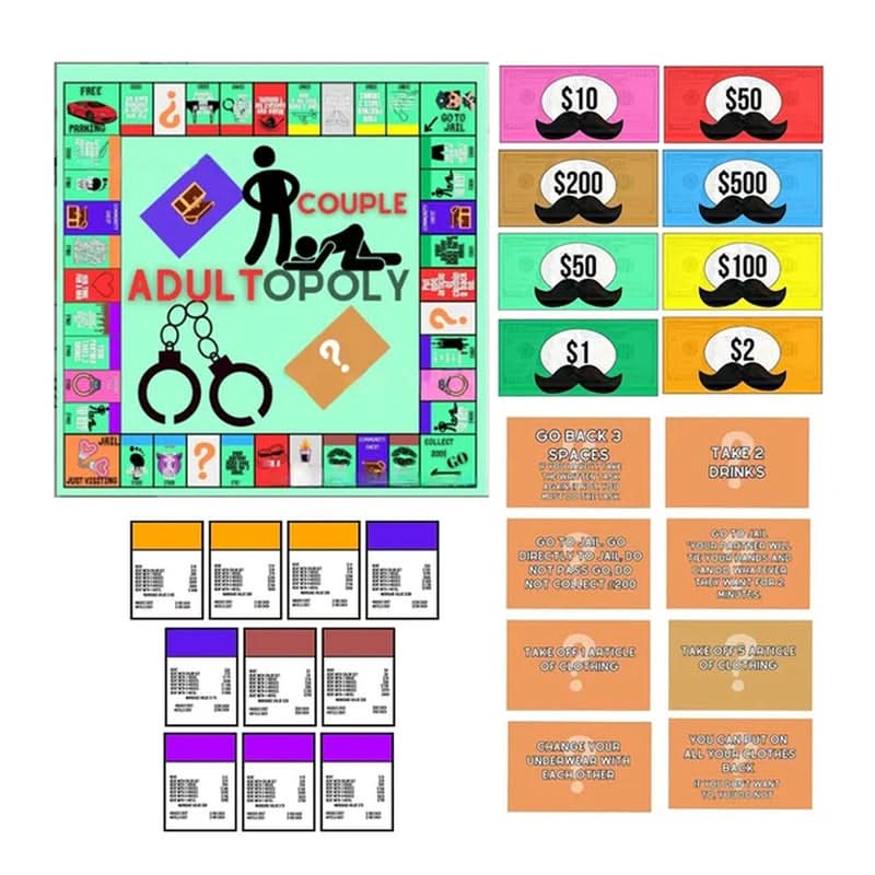 Adultopoly™ Original – The Spicy Twist on a Classic!
