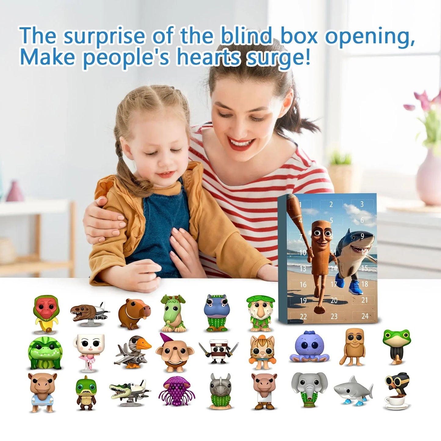 24Pcs Italian Brainrot Series Figure Blind Box, Italian Brainrot Series Collection Blind Box, Italian Brainrot Theme Blind Box Set Gifts for Boys and Girls (11 Inch-A)