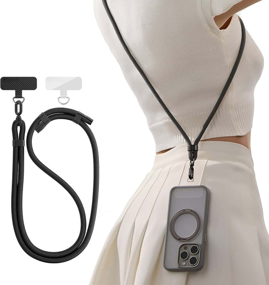 Phone Lanyard Crossbody with 2 Phone Tabs